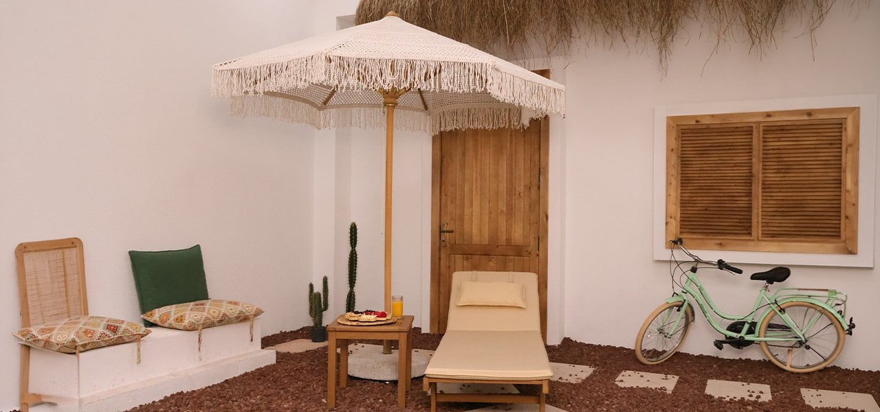 Ahşap Makrome Şemsiye