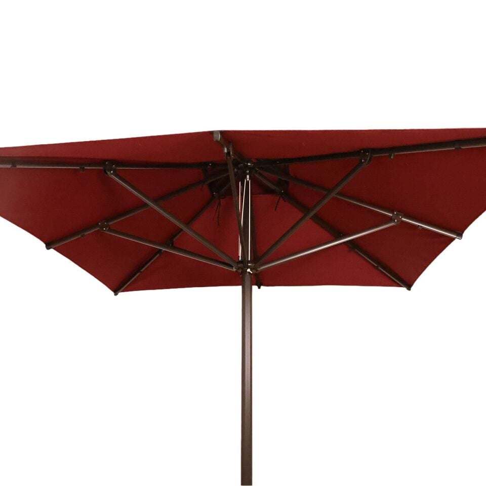 2x2 İpli Bahçe Şemsiyesi Akrilik Kumaş Yeşil Renk