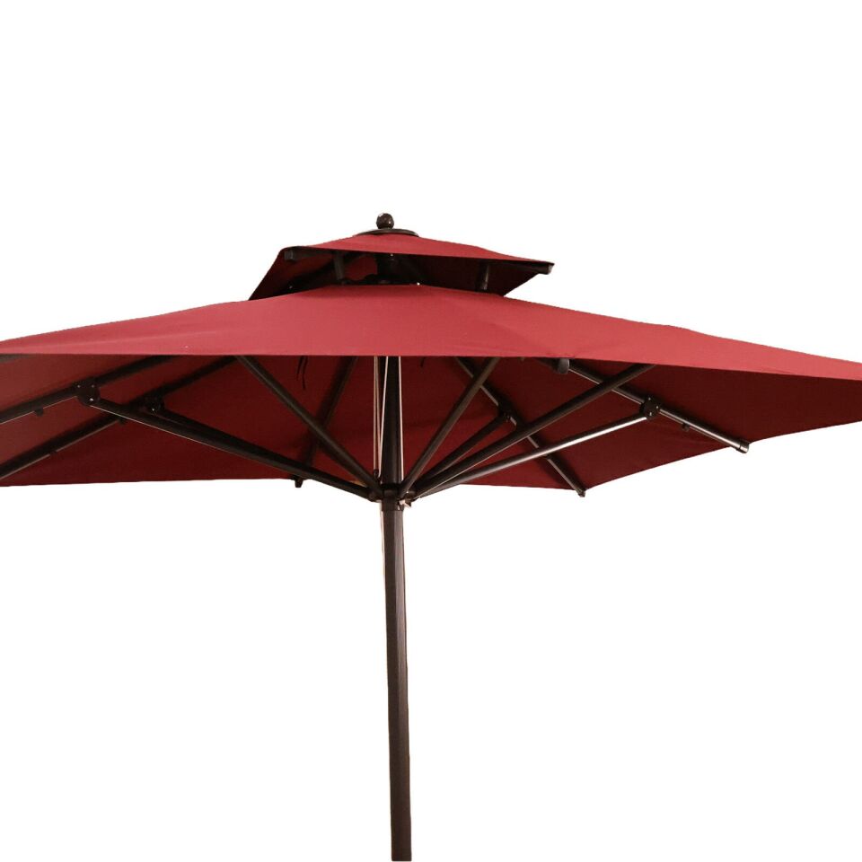 2x2 İpli Bahçe Şemsiyesi Akrilik Kumaş Yeşil Renk