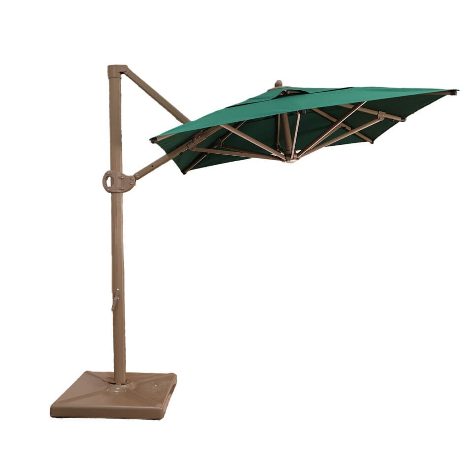 2x2 Yandan Gövdeli Bahçe Şemsiyesi Akrilik Kumaş Yeşil Renk