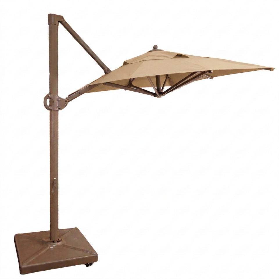 2x2 Yandan Gövdeli Bahçe Şemsiyesi Akrilik Kumaş Bej Renk