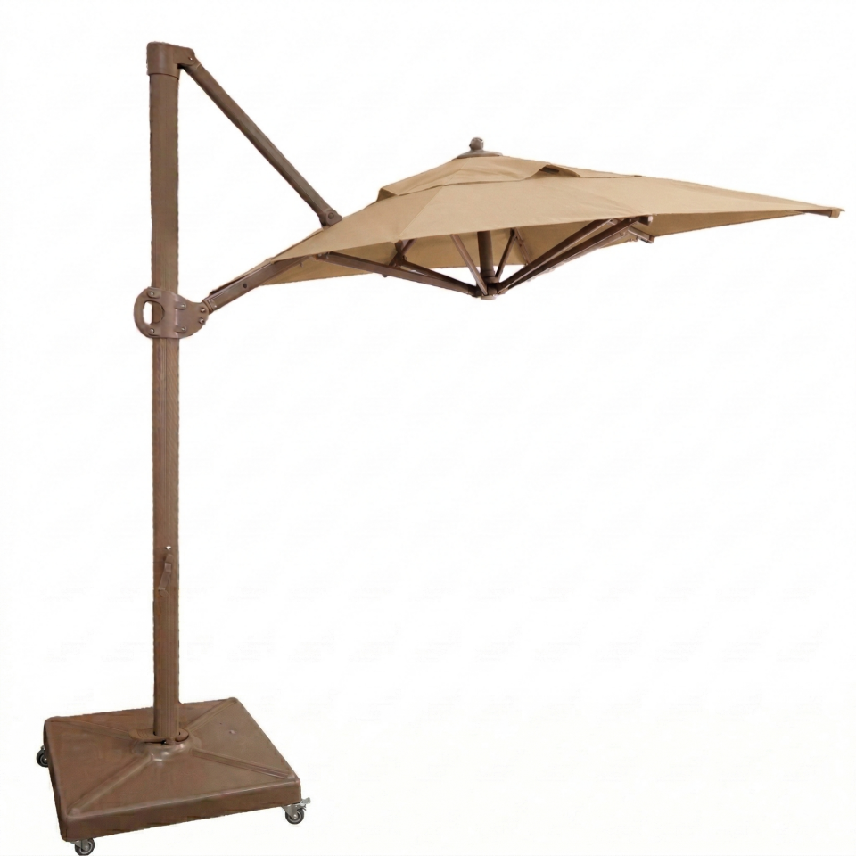 2x2 Yandan Gövdeli Bahçe Şemsiyesi Akrilik Kumaş Bej Renk