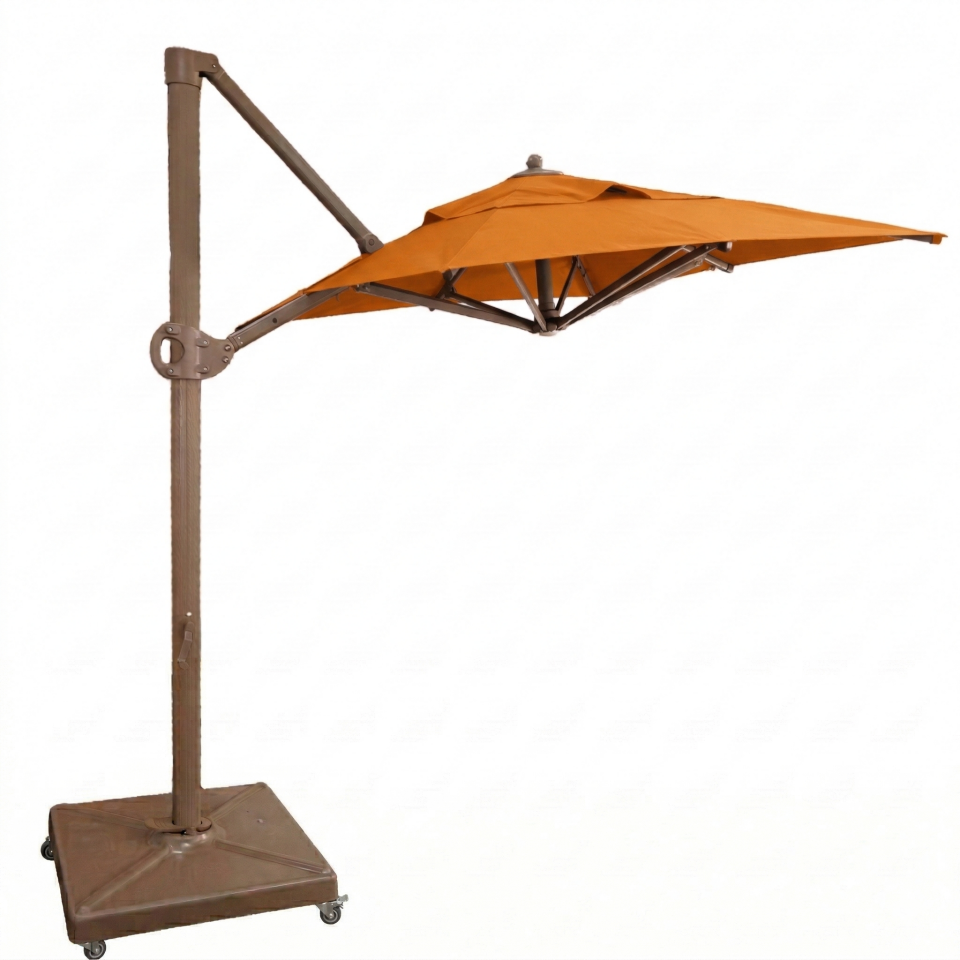 2x2 Yandan Gövdeli Bahçe Şemsiyesi Akrilik Kumaş Turuncu Renk