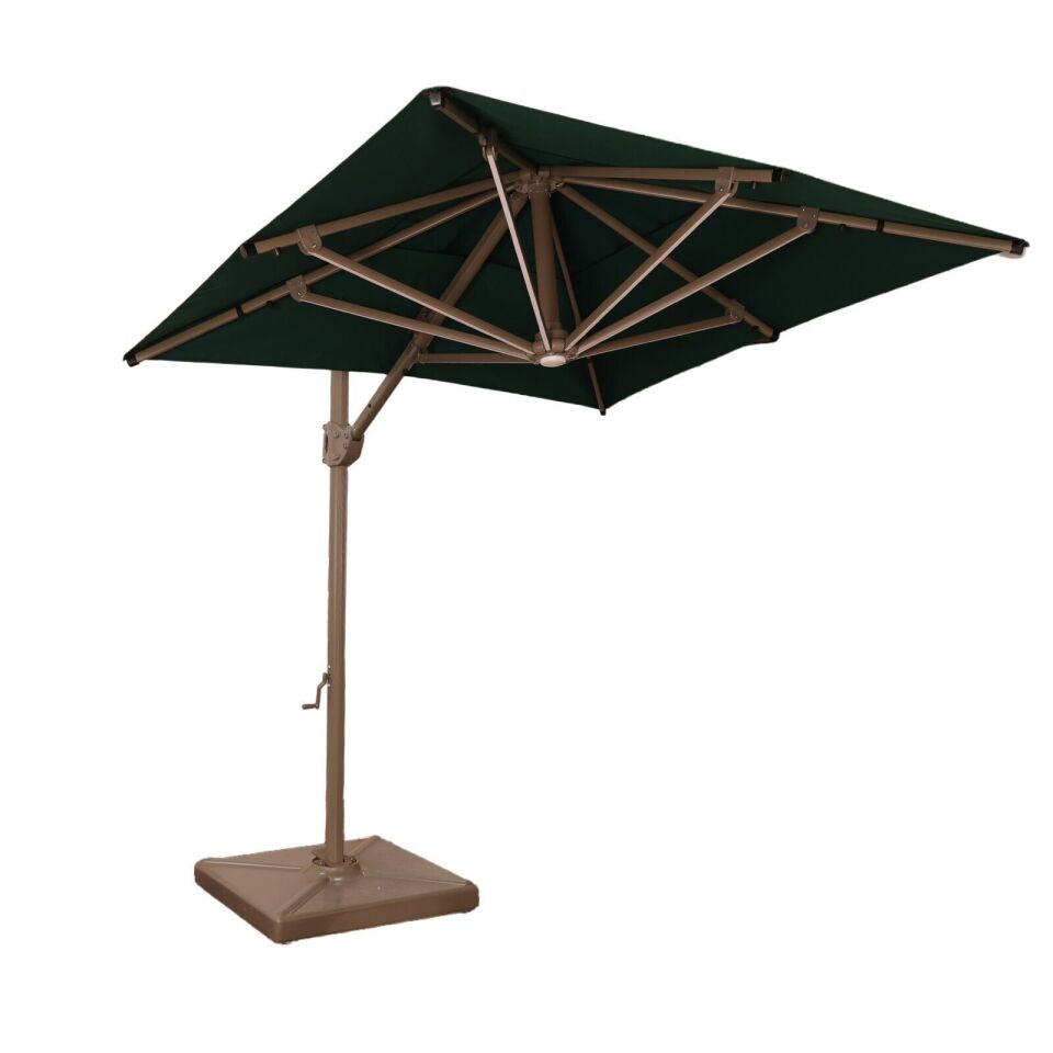 2x2 Yandan Gövdeli Bahçe Şemsiyesi Akrilik Kumaş Kırık Beyaz Renk