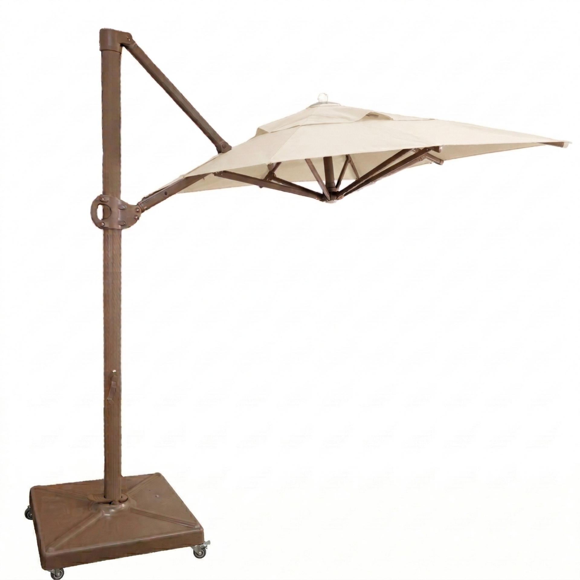 2x2 Yandan Gövdeli Bahçe Şemsiyesi Akrilik Kumaş Kırık Beyaz Renk