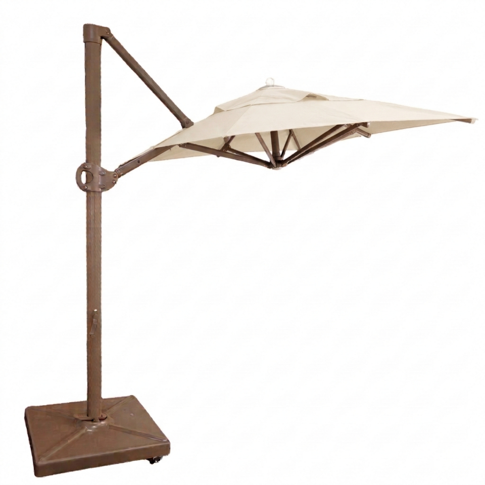 2x2 Yandan Gövdeli Bahçe Şemsiyesi Akrilik Kumaş Kırık Beyaz Renk