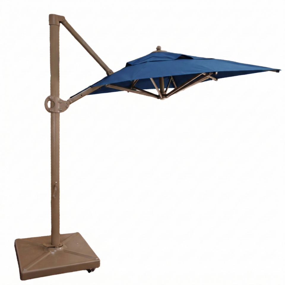 2x2 Yandan Gövdeli Bahçe Şemsiyesi Akrilik Kumaş Mavi Renk