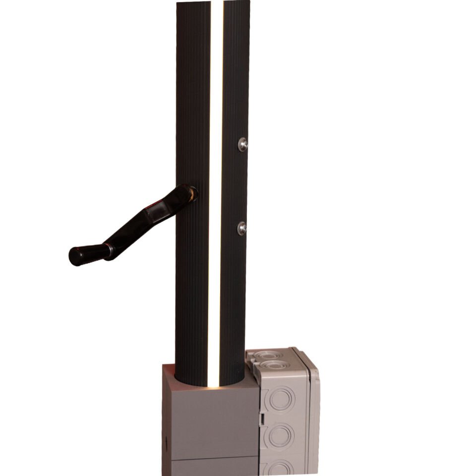 3x3 Teleskopik lux Bahçe Şemsiyesi Ledli Elektrikli Akrilik Kumaş Bej Renk