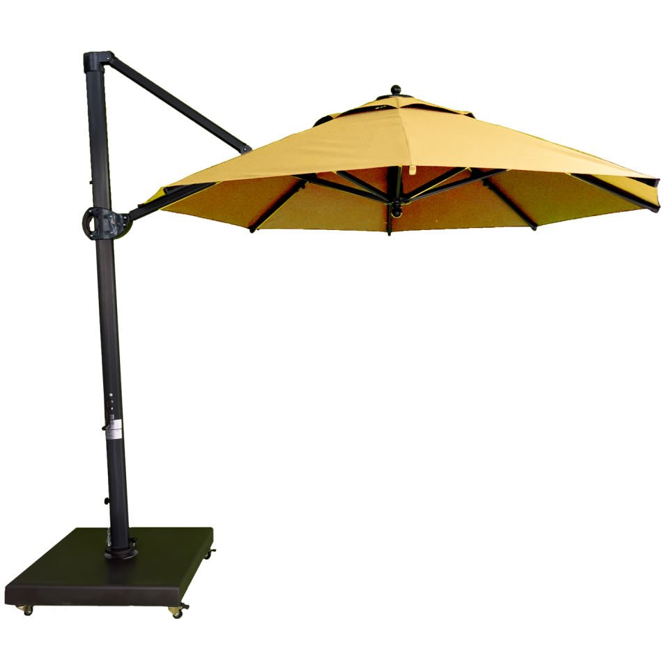 3m Yuvarlak Yandan Gövdeli Şemsiye ''Akrilik Kumaş''  Acrilla-113 Krem