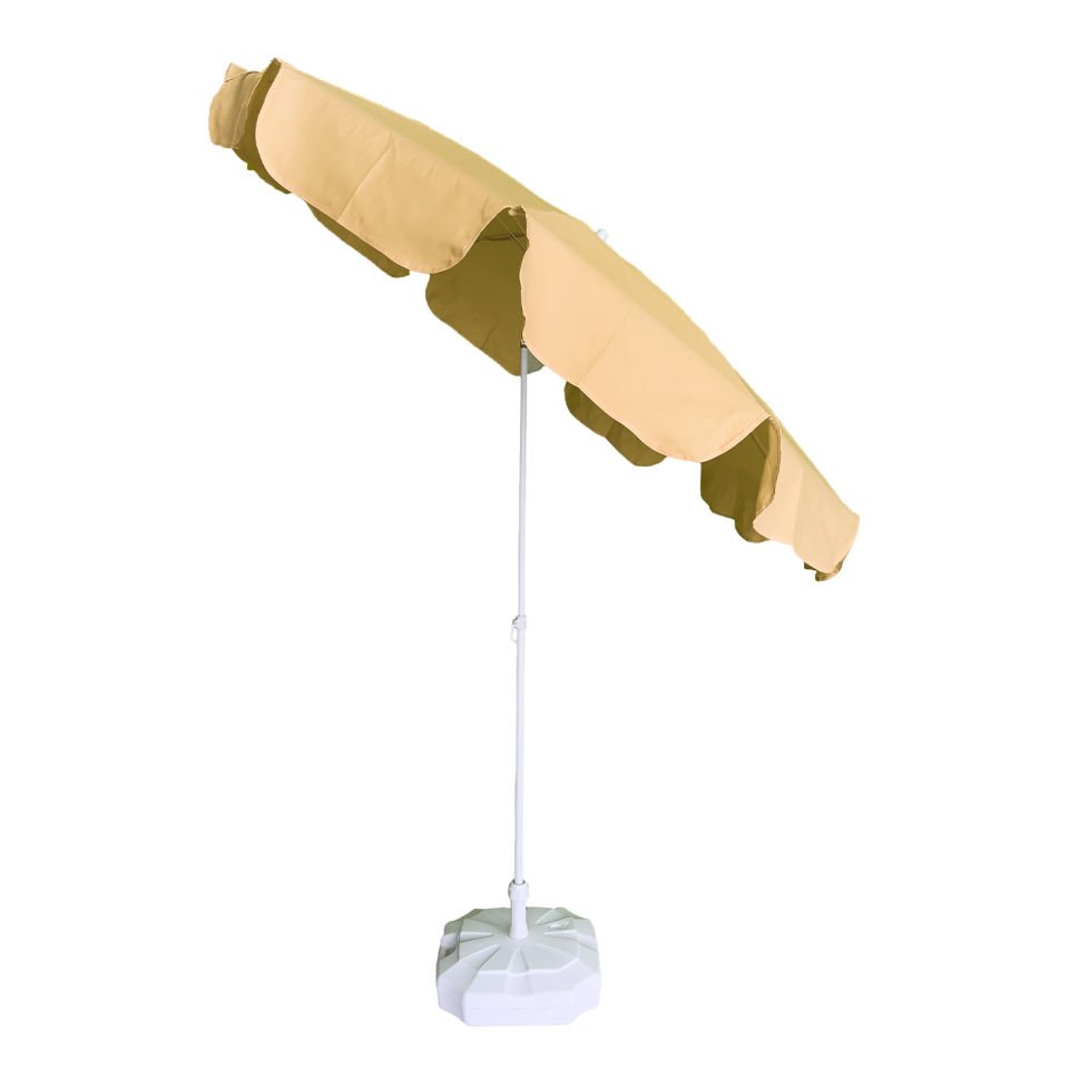 2m Plaj Şemsiyesi ''Polyester Dokuma Kumaş'' Nohut Rengi