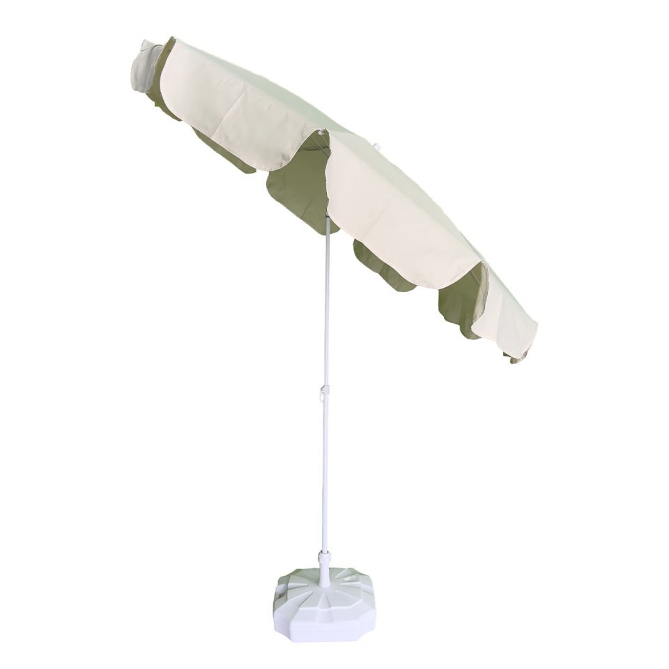2m Plaj Şemsiyesi ''Polyester Dokuma Kumaş'' Krem Rengi