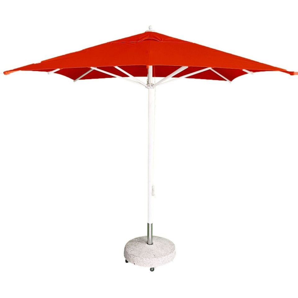 2x2 İpli Saçaksız Havuz Şemsiyesi Polyester Dokuma Kumaşlı Bordo