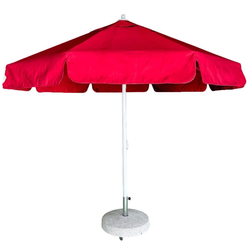 3m Yuvarlak İpli Havuz Şemsiyesi Akrilik Kumaş Krem Renk