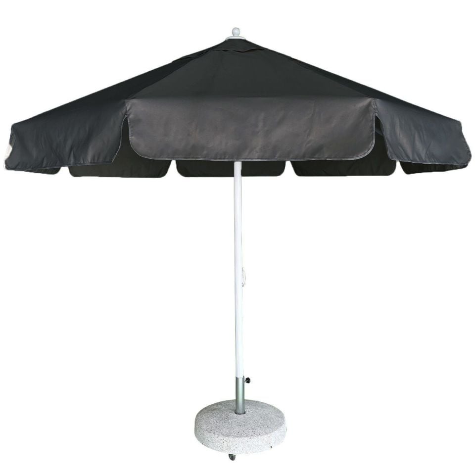 3m Yuvarlak İpli Havuz Şemsiyesi Akrilik Kumaş Bordo