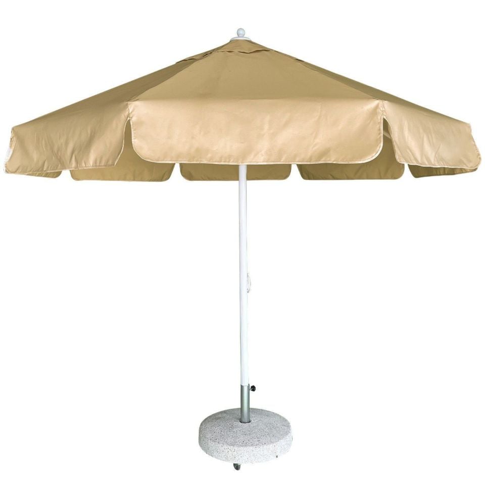 3m Yuvarlak İpli Havuz Şemsiyesi Akrilik Kumaş Bordo