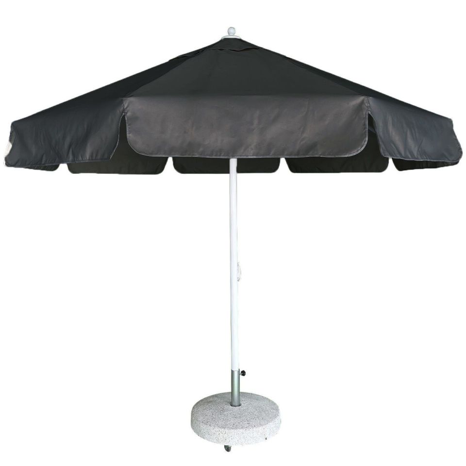 3m Yuvarlak İpli Havuz Şemsiyesi Polyester Dokuma Kumaş Krem Renk