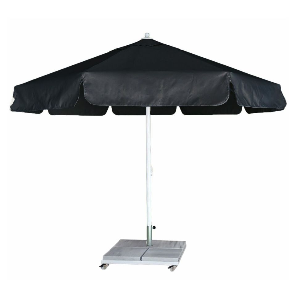 3,5m Yuvarlak İpli Havuz Şemsiyesi Polyester Dokuma Kumaş Nohut Rengi