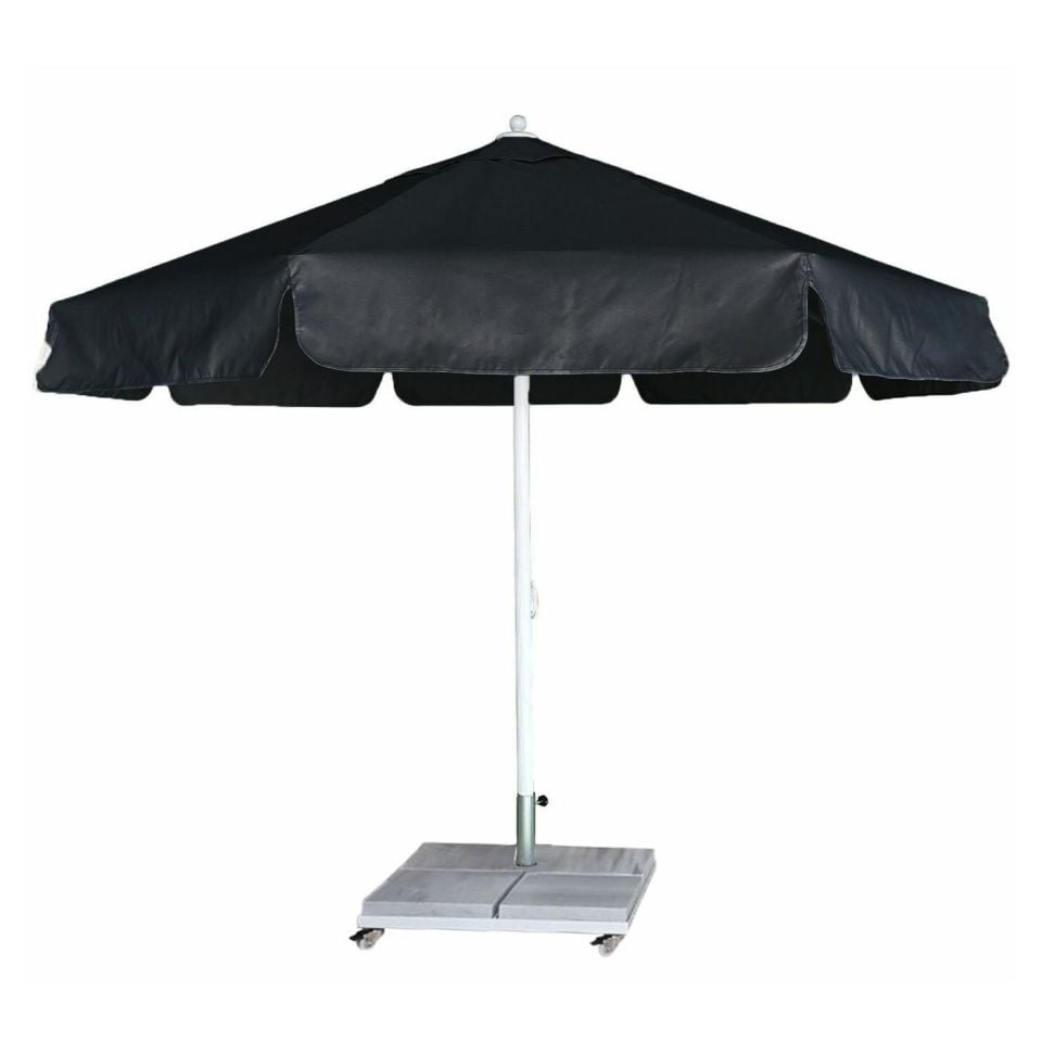 3,5m Yuvarlak İpli Havuz Şemsiyesi Polyester Dokuma Kumaş Bordo