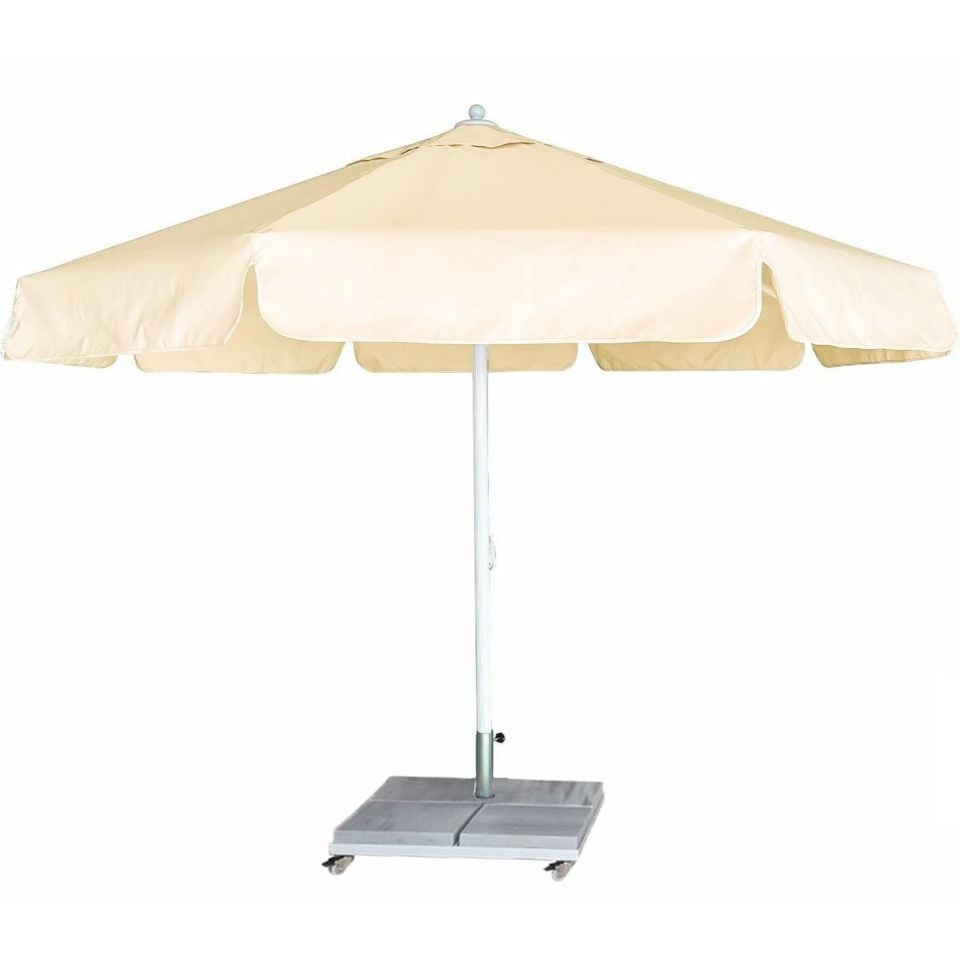 4m Yuvarlak İpli Havuz Şemsiyesi Akrilik Kumaş Yeşil