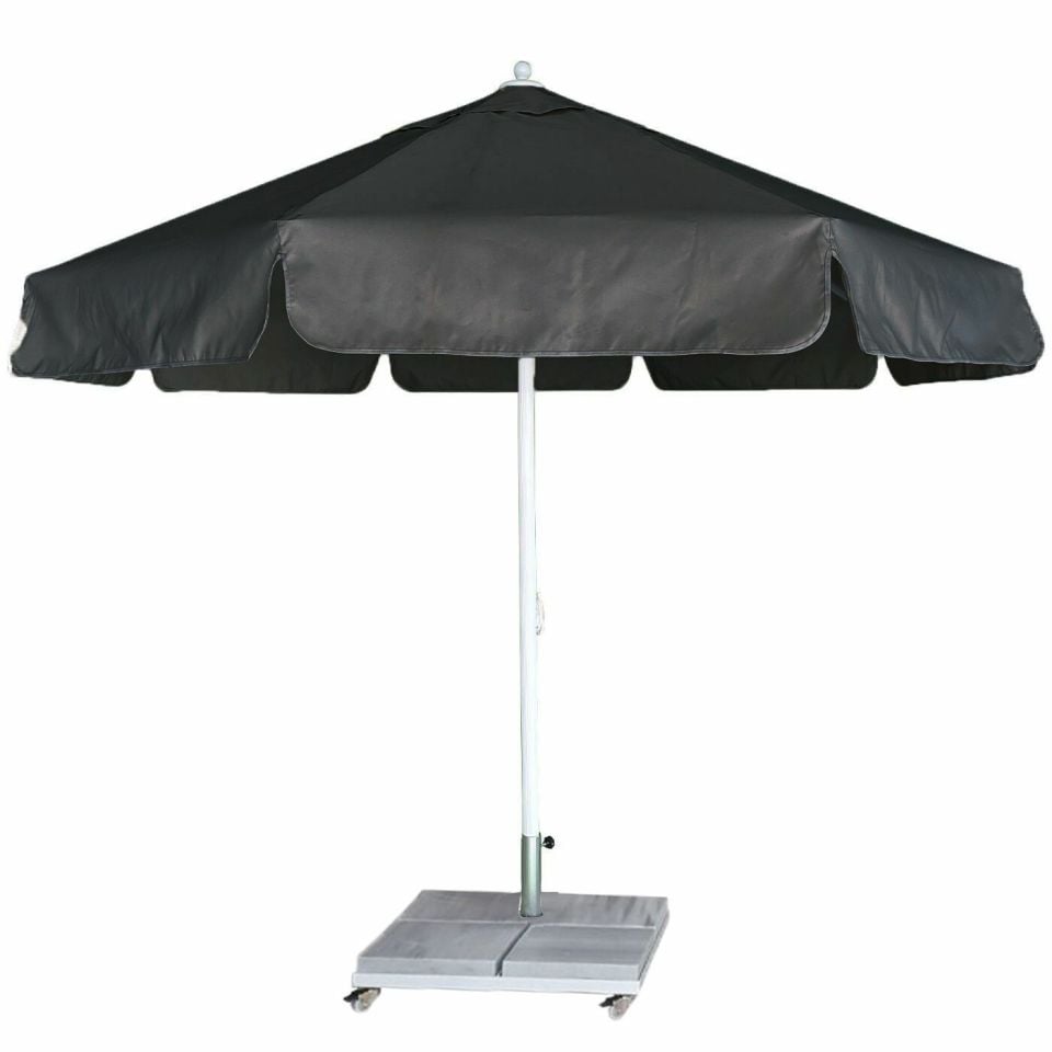 4m Yuvarlak İpli Havuz Şemsiyesi Polyester Dokuma Kumaşlı Yeşil