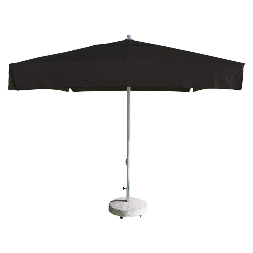 2,5x2,5 İpli Saçaklı Havuz Şemsiyesi Akrilik Kumaşlı Siyah