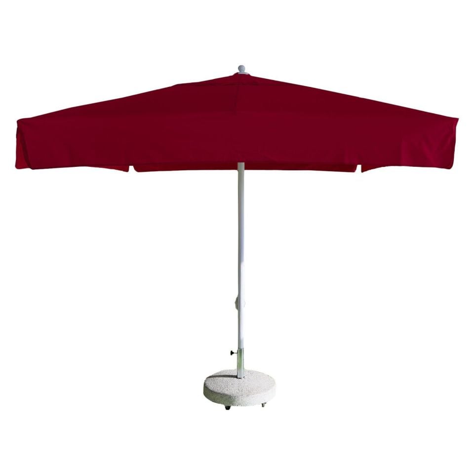 2,5x2,5 İpli Saçaklı Havuz Şemsiyesi Akrilik Kumaşlı Krem Renk