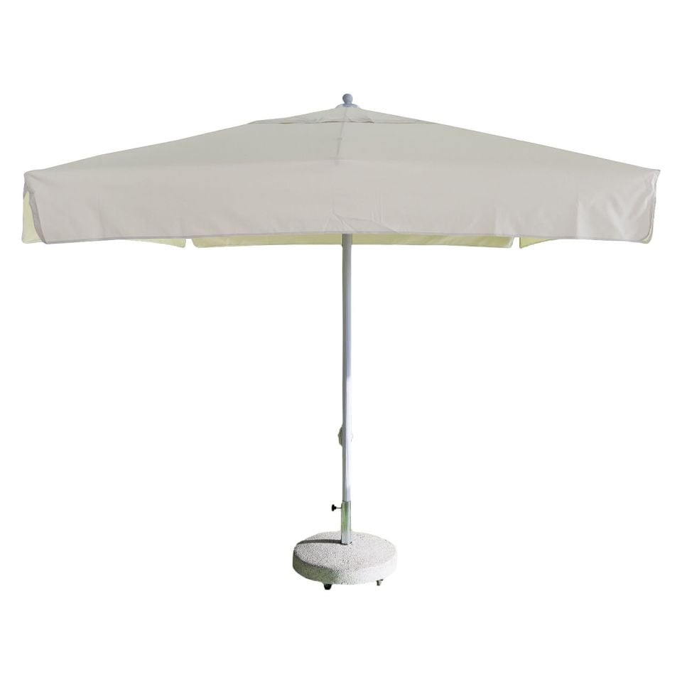 2,5x2,5 İpli Saçaklı Havuz Şemsiyesi Polyester Dokuma Kumaşlı Kırmızı