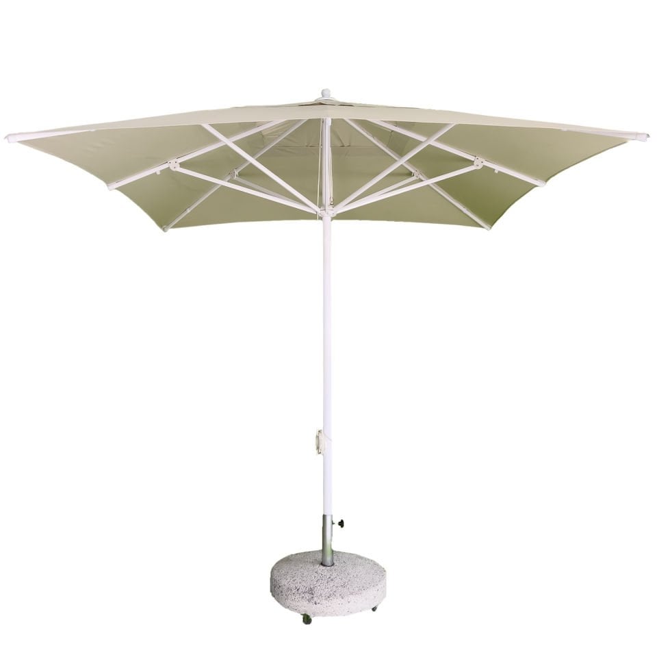 2,5x2,5 İpli Saçaksız Havuz Şemsiyesi Polyester Dokuma Kumaşlı Kırmızı