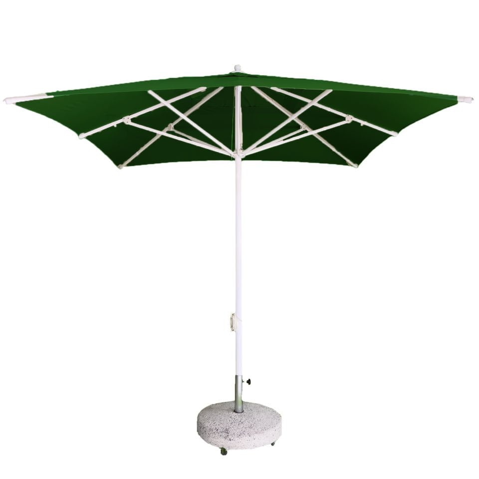 2,5x2,5 İpli Saçaksız Havuz Şemsiyesi Polyester Dokuma Kumaşlı Kırmızı