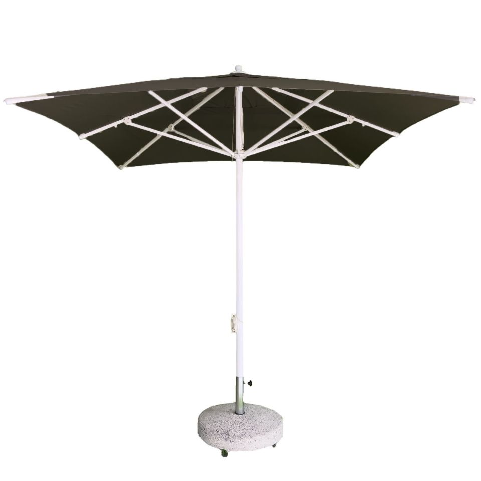 2,5x2,5 İpli Saçaksız Havuz Şemsiyesi Polyester Dokuma Kumaşlı Krem Renk