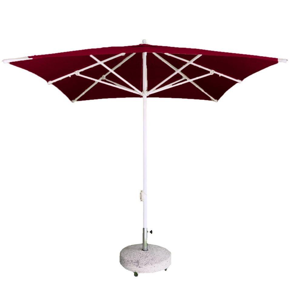 2,5x2,5 İpli Saçaksız Havuz Şemsiyesi Polyester Dokuma Kumaşlı Krem Renk