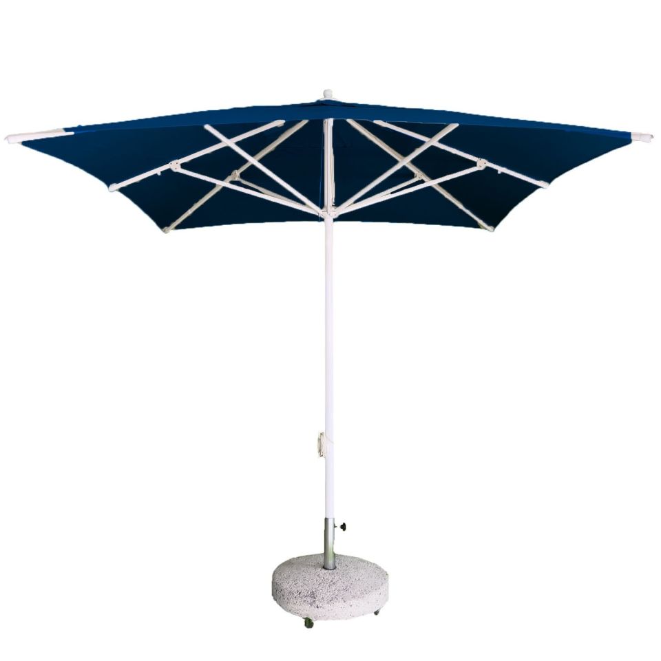 2,5x2,5 İpli Saçaksız Havuz Şemsiyesi Polyester Dokuma Kumaşlı Krem Renk