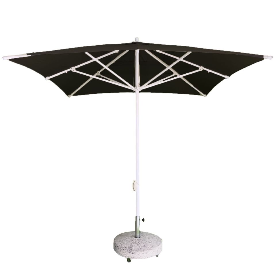 2,5x2,5 İpli Saçaksız Havuz Şemsiyesi Polyester Dokuma Kumaşlı Krem Renk