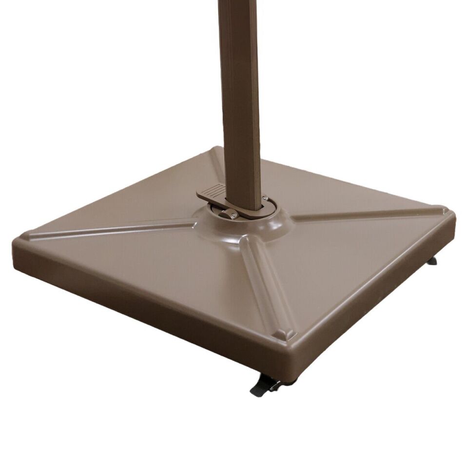 3x3 Yandan Gövdeli Bahçe Şemsiyesi Akrilik Kumaş Led sistemli Yeşil