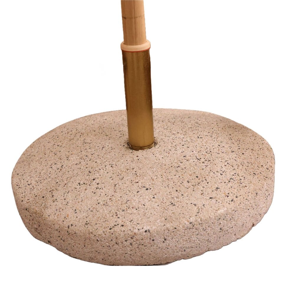 2.5 Metre Yuvarlak Ahşap Gövdeli Saçaklı Bohem Saz Şemsiye